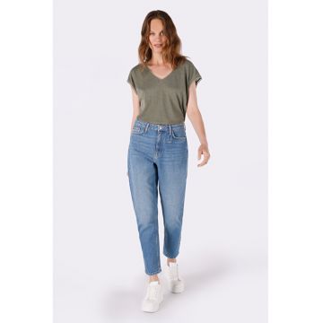 Pantaloni De Dama Albastru Mom Fit 896 MARIA