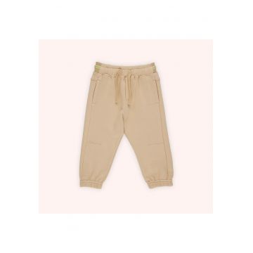 Pantaloni de trening cu elastic in talie -  - Botanic Garden - Bej - pentru baieti
