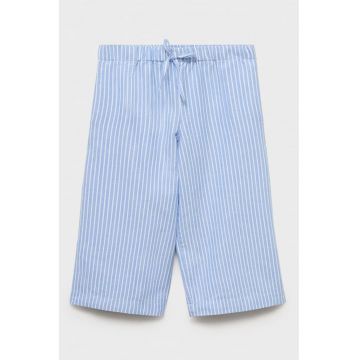 Pantaloni din bumbac cu model in dungi