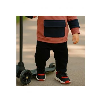 Pantaloni din raiat  - Let`s Explore - Bleumarin - pentru baietei
