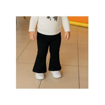 Pantaloni evazati eleganti  - Chic - Negru - pentru fetite