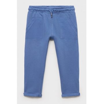 Pantaloni regular-fit din bumbac cu snururi