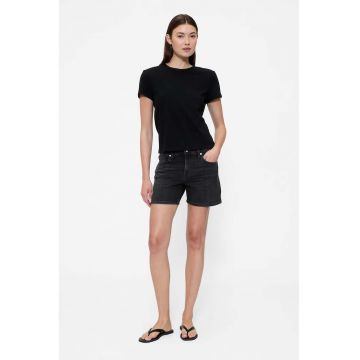 Pantaloni scurti de denim cu talie inalta