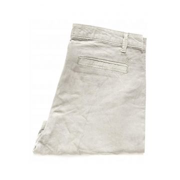 Pantaloni scurti din denim pentru femei  CHINO SHORT S - Bumbac - Casual - Uni - Regular fit - Short cut - Fermoar - Confortabil - Bej