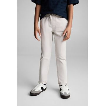 Pantaloni slim-fit din amestec de bumbac