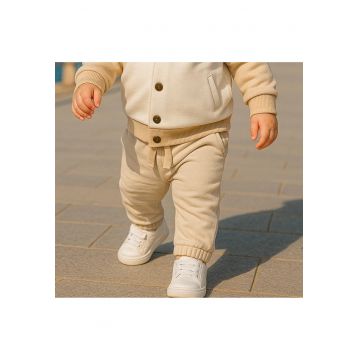 Pantaloni sport  - Holiday Time - Bej - pentru baietei