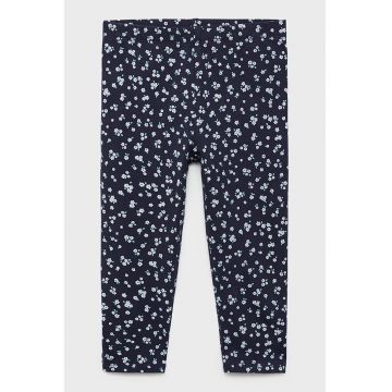 Pantaloni striati cu model floral