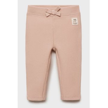 Pantaloni striati cu model uni