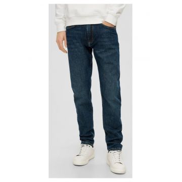 Blugi barbati Mauro - cu talie medie - croiala Regular - Tapered Leg - Albastru inchis - W32 L34