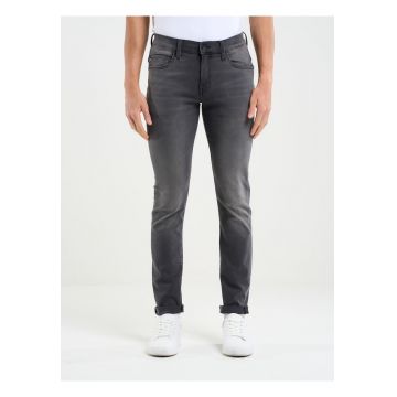 Blugi barbati  model Deric 893 - skinny -gri - denim de inalta calitate