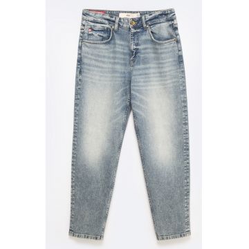 Blugi conici cu talie medie Ates 413