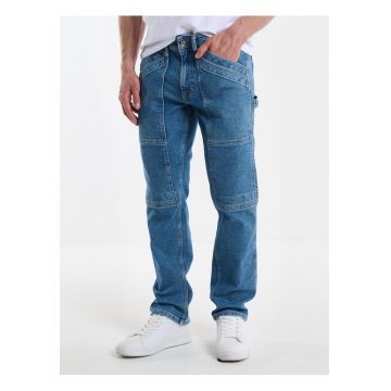 Blugi conici cu talie medie Rikus 109