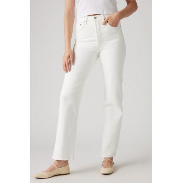 Blugi crop cu croiala dreapta Ribcage