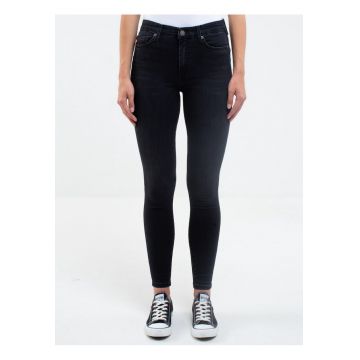 Blugi crop cu talie inalta si push-up Melinda 895