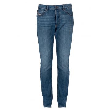 Blugi  D-Fining cu aspect decolorat - Albastru -