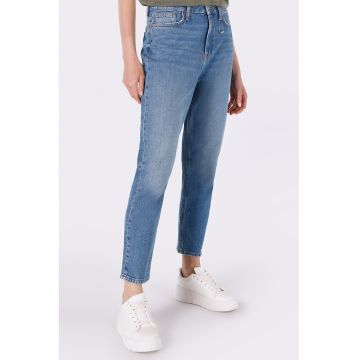 Blugi mom fit cu aspect decolorat Maria