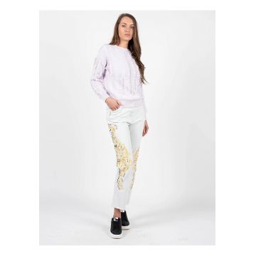 Blugi mom fit cu talie inalta -