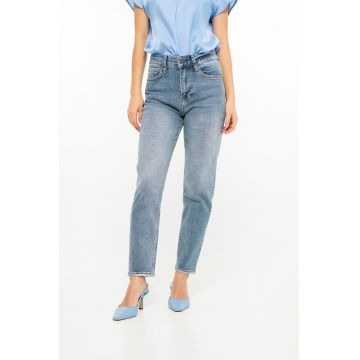 Blugi mom fit cu talie inalta Flavia