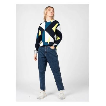 Blugi Mom Fit cu talie inalta Rachel -
