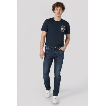 Blugi regular fit cu talie medie