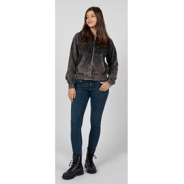 Blugi skinny cu aspect decolorat Slandy - Albastru inchis -