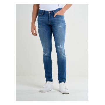 Blugi skinny cu detalii deteriorate Deric