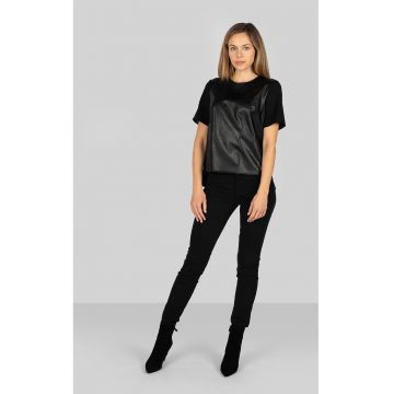 Blugi skinny cu model uni -