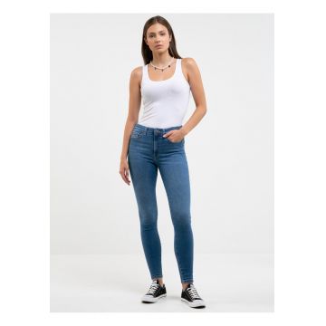 Blugi skinny cu talie inalta si push-up Melinda 340