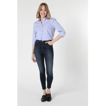 Blugi skinny decolorati