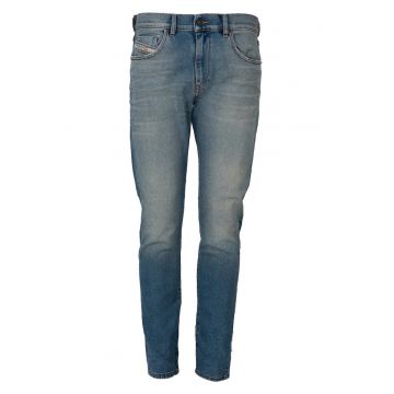 Blugi slim fit cu aspect decolorat D-Strukt -