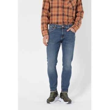 Blugi slim fit cu aspect decolorat Danny