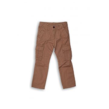 Pantaloni cu buzunare - baieti -  11732 - Maro