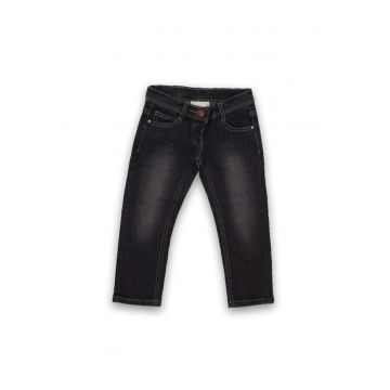 Pantaloni de blugi -  cu nasture - fete - 34842