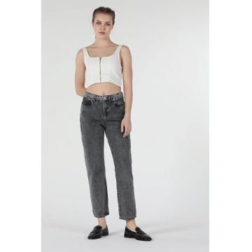 Pantaloni De Dama Albastru Boyfriend Fit 893 Julia Cl1058022