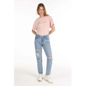 Pantaloni De Dama Albastru Boyfriend Fit 893 Julia Cl1067508 8683197961044