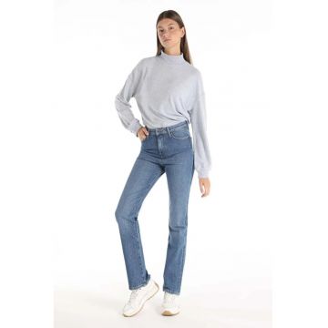 Pantaloni De Dama Albastru Regular Fit 792 MILA CL1065553 8683197863539