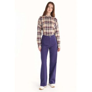 Pantaloni De Dama Mov Regular Fit CL1065019