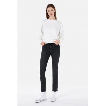 Pantaloni De Dama Negru Slim Fit 703 Carla Cl1067480 8683197962843