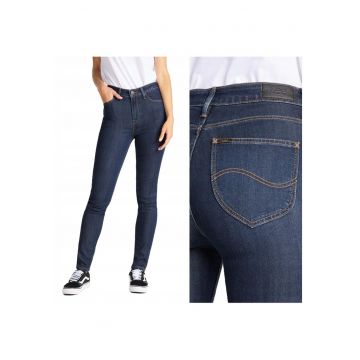 Pantaloni Jeans -  Ivy - Croi: Skinny Fit - Inaltime Talie: Inalta - Pantaloni: Conici - Inchidere: Fermuar - W30L31 - Albastru - 1 Bucata
