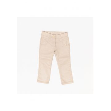 Pantaloni lungi fete -  10812 - Crem -