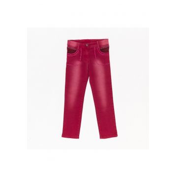 Pantaloni lungi fetite -  31822 - Fucsia -