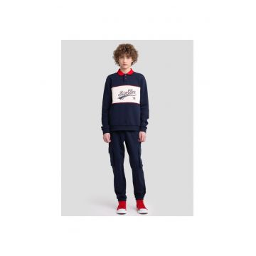 Pantaloni sport cargo - Bleumarin