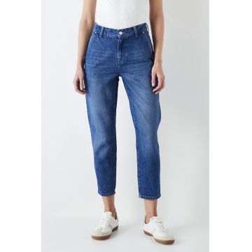 Blugi crop din amestec de lyocell