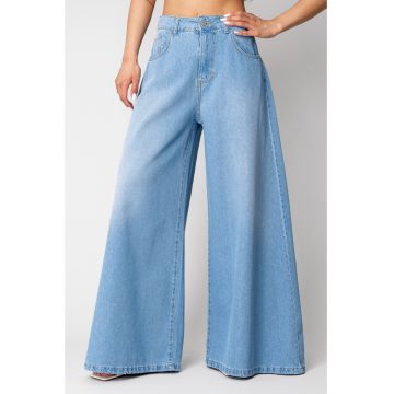 Blugi extra largi din denim Blue 16715 Blugi extra largi din denim Blue 16715