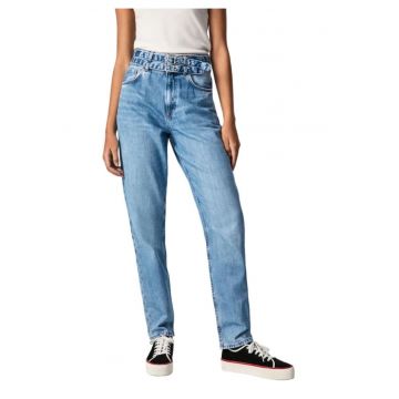 Blugi pentru dama  talie inalta - bumbac - albastru -