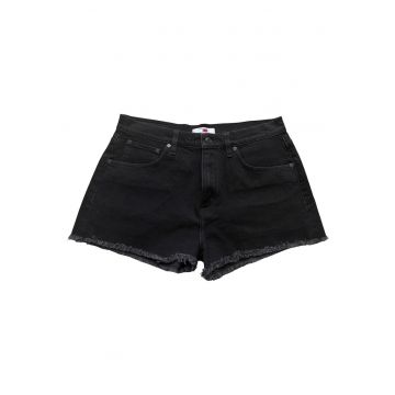 Blugi scurti dama -  bumbac/elastan - negru -