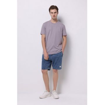 Blugi scurti relaxed-fit cu talie elastica