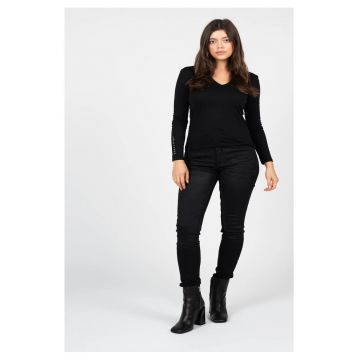Blugi skinny cu talie inalta -