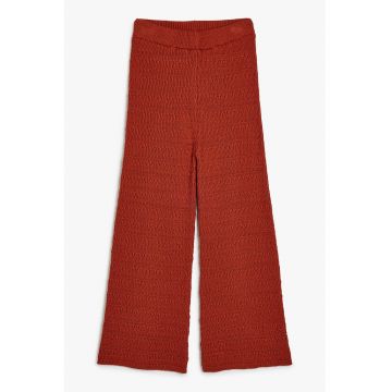 Pantaloni ampli texturati