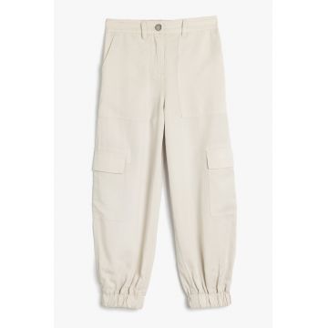 Pantaloni cargo din lyocell